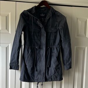 American Eagle Navy/ Charcoal Utility Jacket